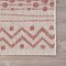 Homeroots 8 x 10 ft. Beige & Red Zigzag Indoor & Outdoor Area Rug 396228 - alternate 5